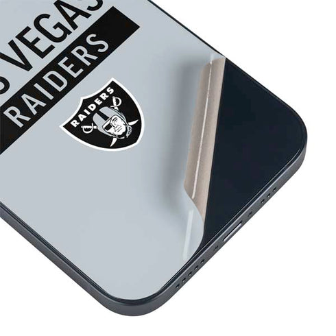 NFL Las Vegas Raiders Silver Performance Series iPhone 14 Skin