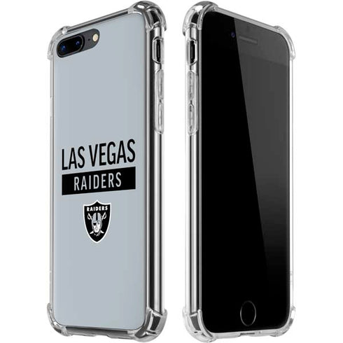 NFL Las Vegas Raiders Silver Performance Series iPhone 7/8 Plus Clear Case