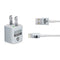 NFL Las Vegas Raiders Silver Performance Series iPhone Charger (5W USB) Skin