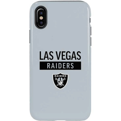 NFL Las Vegas Raiders Silver Performance Series iPhone X Pro Case