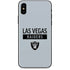 NFL Las Vegas Raiders Silver Performance Series iPhone X Skin