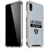 NFL Las Vegas Raiders Silver Performance Series iPhone XR Clear Case