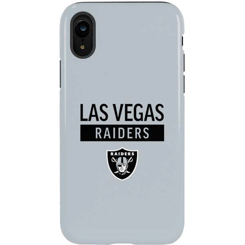 NFL Las Vegas Raiders Silver Performance Series iPhone XR Pro Case