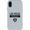 NFL Las Vegas Raiders Silver Performance Series iPhone XR Pro Case