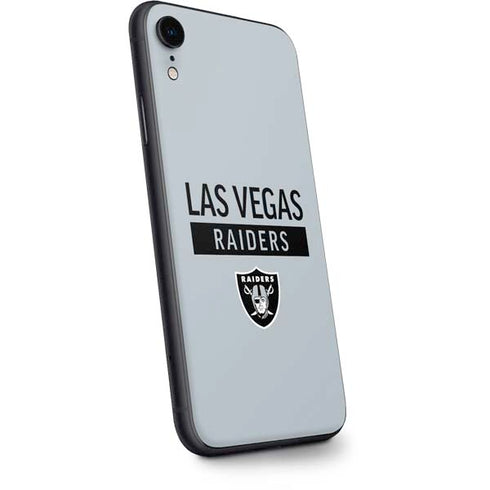 NFL Las Vegas Raiders Silver Performance Series iPhone XR Skin