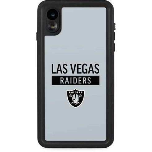 NFL Las Vegas Raiders Silver Performance Series iPhone XR Waterproof Case