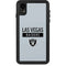 NFL Las Vegas Raiders Silver Performance Series iPhone XR Waterproof Case