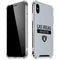 NFL Las Vegas Raiders Silver Performance Series iPhone XS Max Clear Case