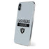NFL Las Vegas Raiders Silver Performance Series iPhone XS Max Skin