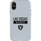 NFL Las Vegas Raiders Silver Performance Series iPhone XS Pro Case