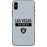 NFL Las Vegas Raiders Silver Performance Series iPhone XS Skin