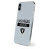 NFL Las Vegas Raiders Silver Performance Series iPhone XS Skin