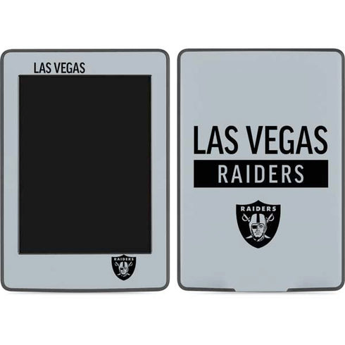NFL Las Vegas Raiders Silver Performance Series Amazon Kindle Skin