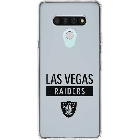 NFL Las Vegas Raiders Silver Performance Series LG Stylo 6 Clear Case
