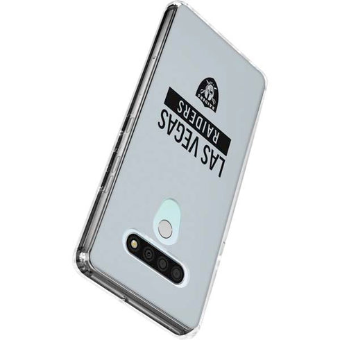 NFL Las Vegas Raiders Silver Performance Series LG Stylo 6 Clear Case