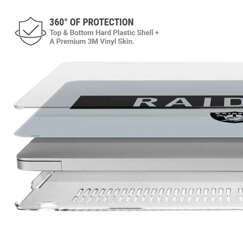 NFL Las Vegas Raiders Silver Performance Series MacBook Air 13in M1 (2021) Case plus Skin