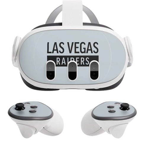 NFL Las Vegas Raiders Silver Performance Series Meta Quest 3 Skin