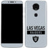 NFL Las Vegas Raiders Silver Performance Series Moto E5 Plus Skin