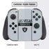 NFL Las Vegas Raiders Silver Performance Series Nintendo Switch Bundle Skin