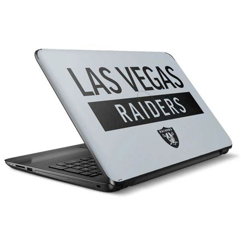 NFL Las Vegas Raiders Silver Performance Series HP Notebook Skin