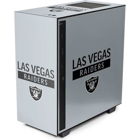 NFL Las Vegas Raiders Silver Performance Series NZXT H510 Compact ATX Mid-Tower Case Skin