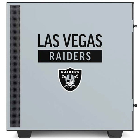 NFL Las Vegas Raiders Silver Performance Series NZXT H510 Compact ATX Mid-Tower Case Skin