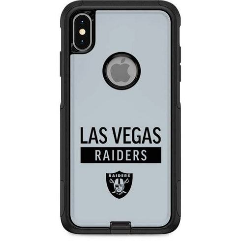 NFL Las Vegas Raiders Silver Performance Series Otterbox Commuter iPhone Skin