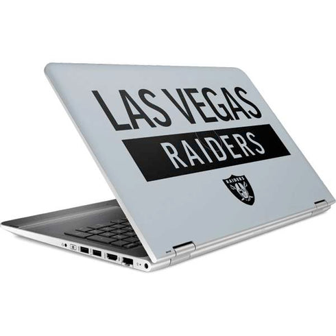 NFL Las Vegas Raiders Silver Performance Series HP Pavilion Skin