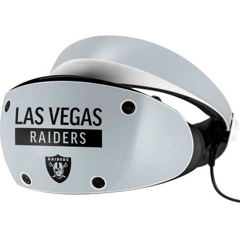 NFL Las Vegas Raiders Silver Performance Series PlayStation VR2 Skin