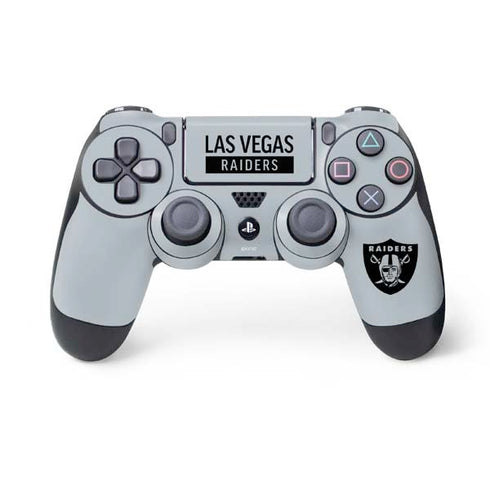 NFL Las Vegas Raiders Silver Performance Series PS4 Controller Skin