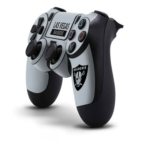 NFL Las Vegas Raiders Silver Performance Series PS4 Controller Skin