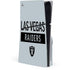 NFL Las Vegas Raiders Silver Performance Series PS5 Slim Disk Console Skin