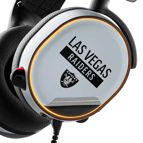 NFL Las Vegas Raiders Silver Performance Series SteelSeries Arctis 3 Skin