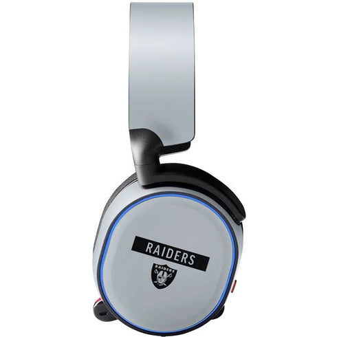 NFL Las Vegas Raiders Silver Performance Series SteelSeries Arctis 5 Skin