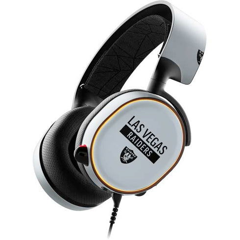 NFL Las Vegas Raiders Silver Performance Series SteelSeries Arctis 5 Skin