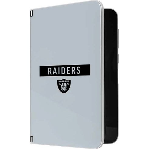 NFL Las Vegas Raiders Silver Performance Series Surface Duo Skin