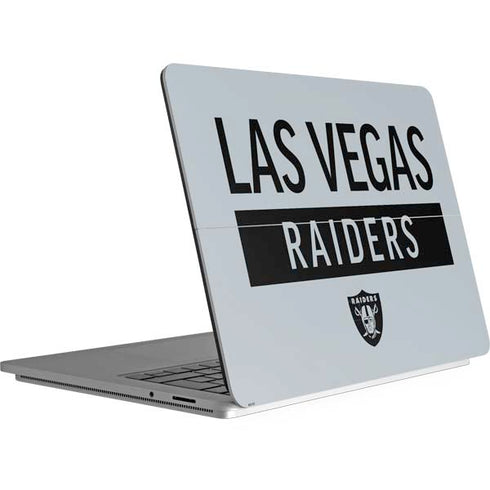 NFL Las Vegas Raiders Silver Performance Series Surface Laptop Studio Skin