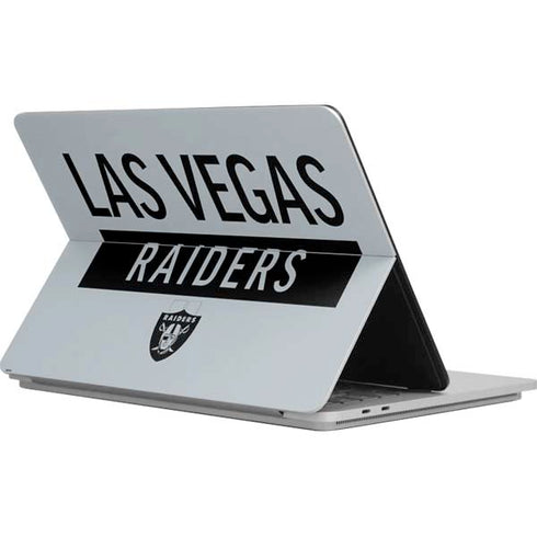 NFL Las Vegas Raiders Silver Performance Series Surface Laptop Studio Skin