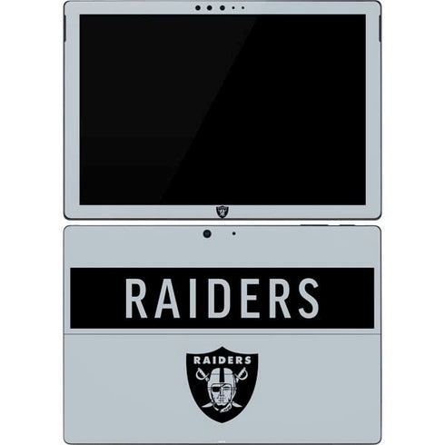 NFL Las Vegas Raiders Silver Performance Series Surface Pro 7 Skin