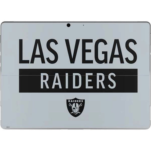 NFL Las Vegas Raiders Silver Performance Series Surface Pro 8 Skin