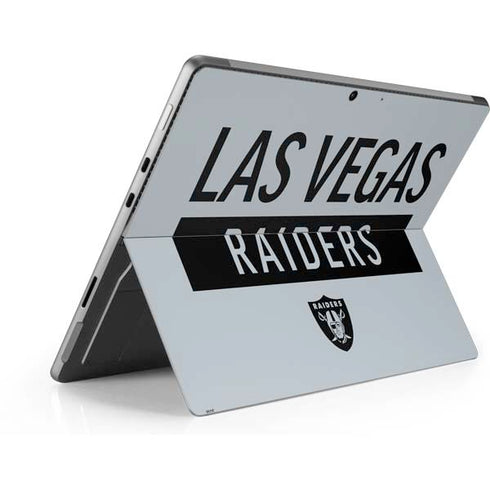 NFL Las Vegas Raiders Silver Performance Series Surface Pro 8 Skin