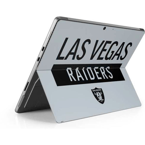 NFL Las Vegas Raiders Silver Performance Series Surface Pro 9 Skin