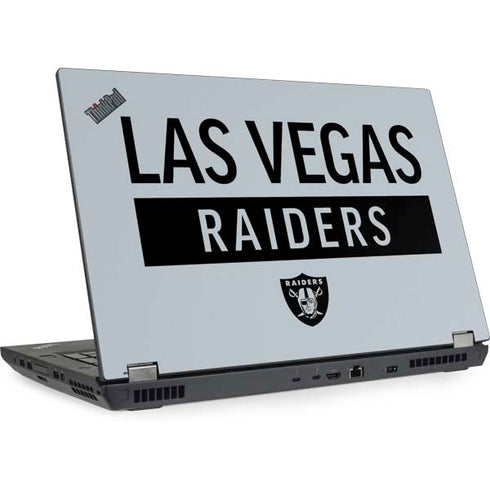 NFL Las Vegas Raiders Silver Performance Series Lenovo ThinkPad Skin