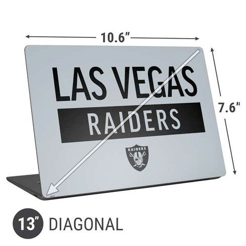 NFL Las Vegas Raiders Silver Performance Series Universal Laptop 13in (10.6 x 7.6in) Skin