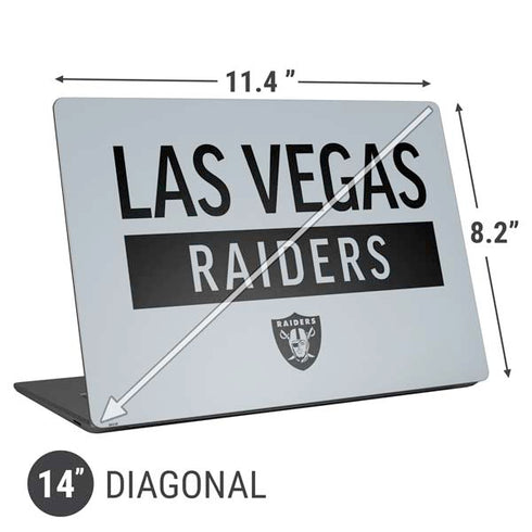 NFL Las Vegas Raiders Silver Performance Series Universal Laptop 14in (11.4 x 8.2in) Skin