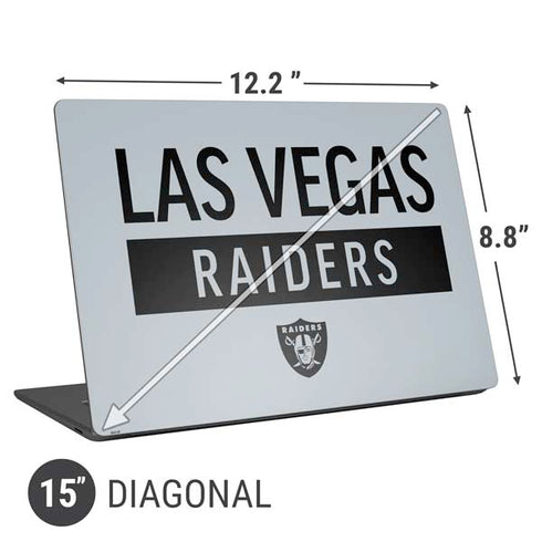 NFL Las Vegas Raiders Silver Performance Series Universal Laptop 15in (12.2 x 8.8in) Skin