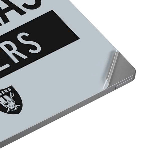 NFL Las Vegas Raiders Silver Performance Series Universal Laptop 16in (13 x 9.4in) Skin