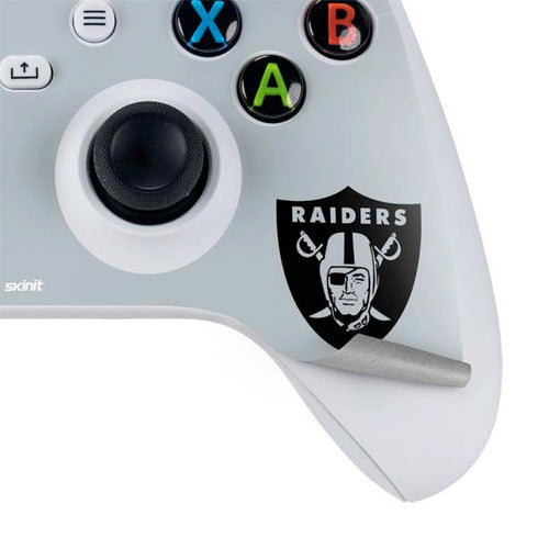 NFL Las Vegas Raiders Silver Performance Series Xbox Series S Skins