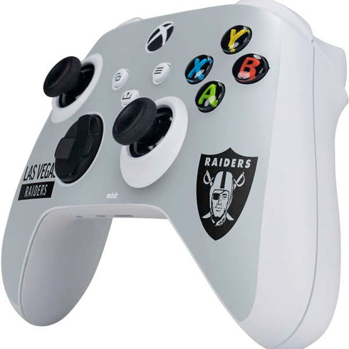 NFL Las Vegas Raiders Silver Performance Series Xbox Series S Controller Skin