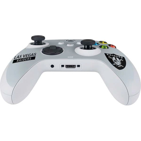NFL Las Vegas Raiders Silver Performance Series Xbox Series S Controller Skin